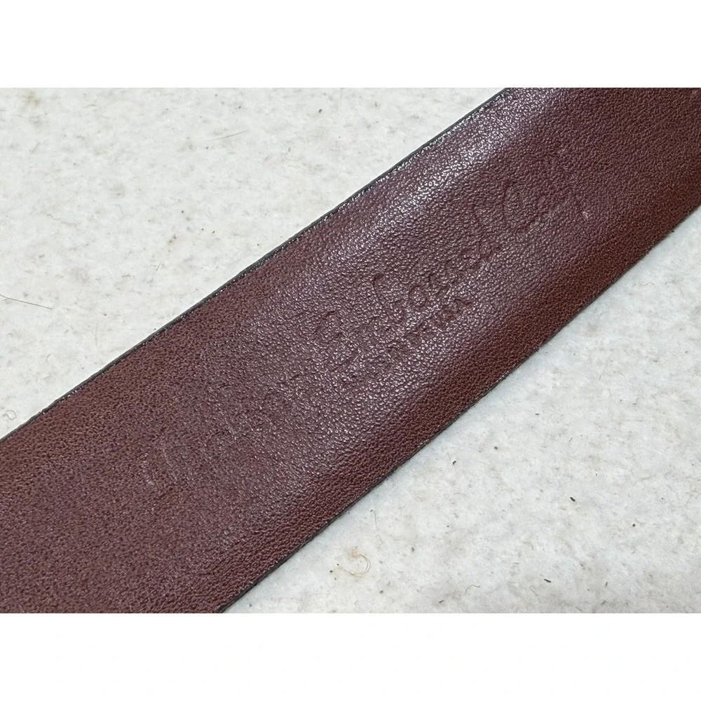Paul‎ Fredrick Leather Belt Mens 50